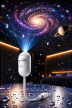 Galaxy Star Projector with Moon Effect & Flexible USB Design