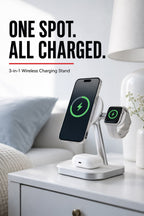3-in-1 Wireless Charging Station for Phone, Smartwatch & Earbuds