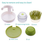 360° Silicone Dishwashing Brush with Liquid Soap Dispenser – Easy-Clean Kitchen Scrubber
