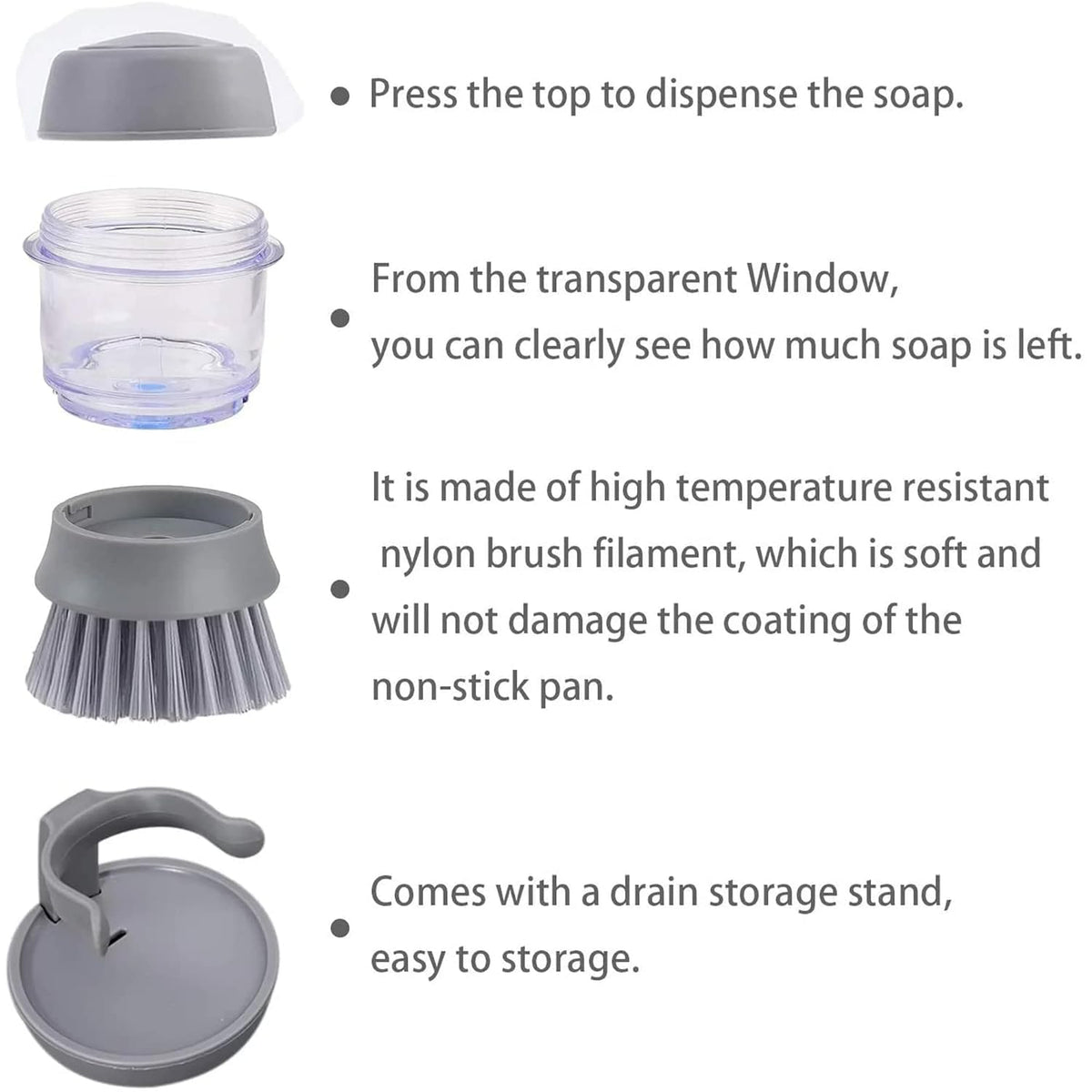 Soap Dispensing Dish Brush