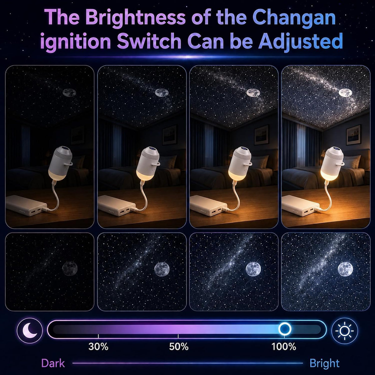 2-in-1 Galaxy Star Projector