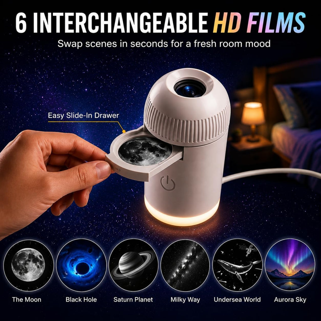 2-in-1 Galaxy Star Projector