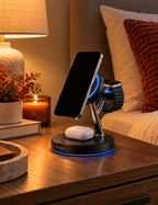 3-in-1 Wireless Charging Station for Phone, Smartwatch & Earbuds