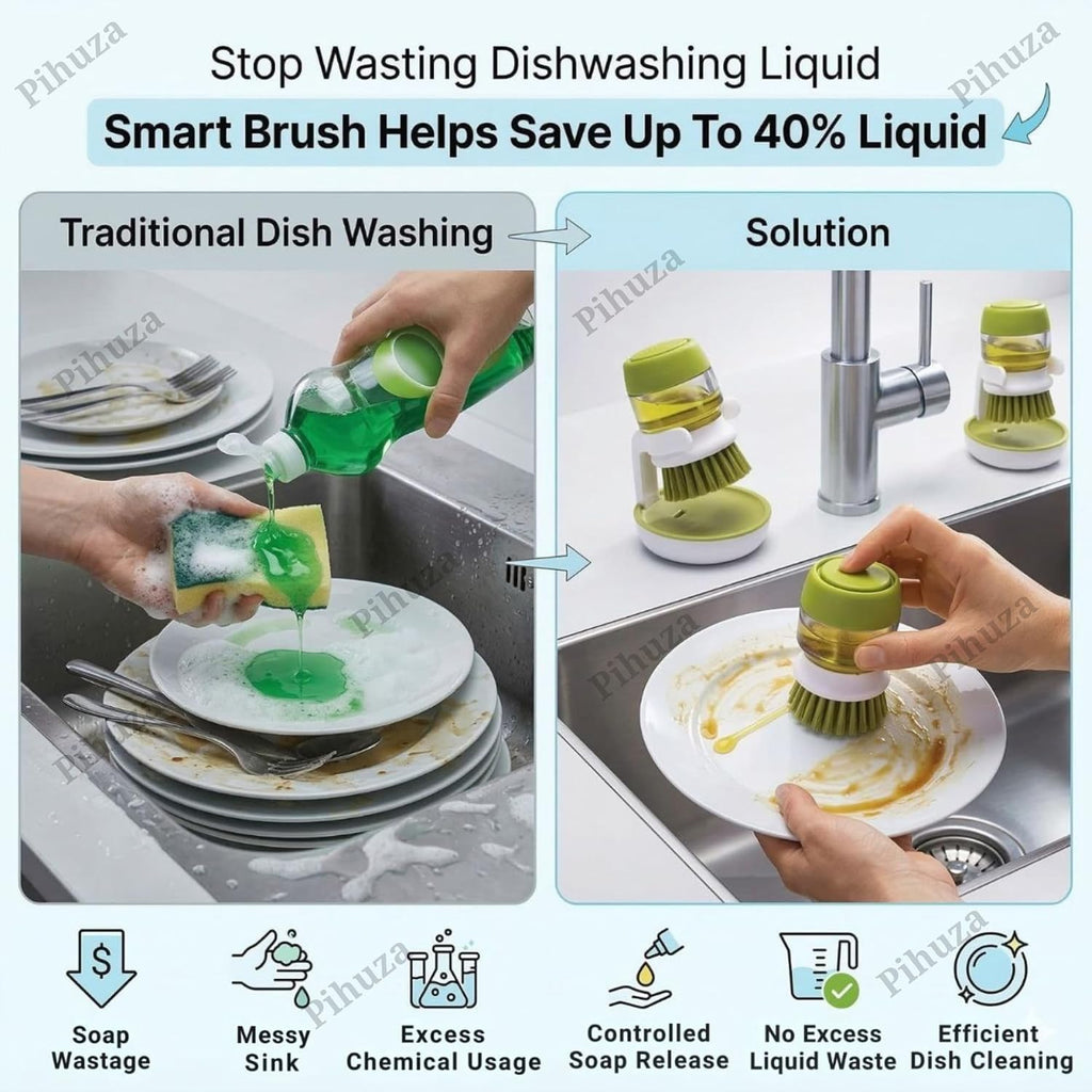 Soap Dispensing Dish Brush